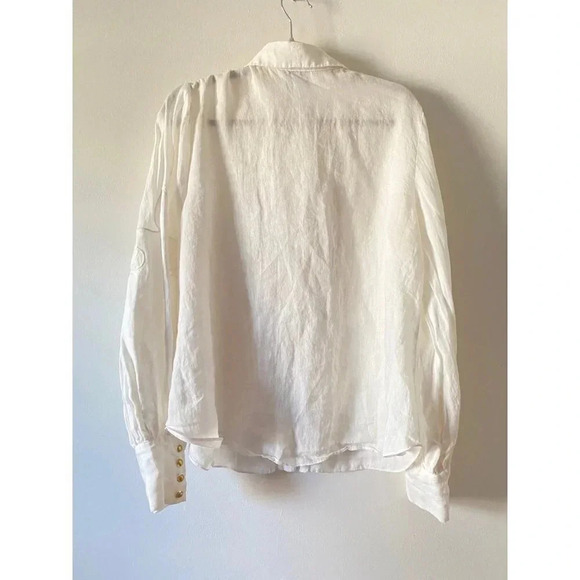 Alice McCall Blouse Women’s 10 Porcelain Texas Sun Shirt - Picture 3 of 8